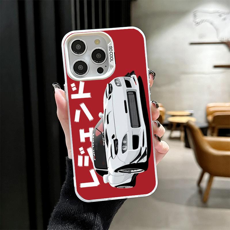 Мягкий чехол для телефона JDM Tokyo Drift Sports Car для iPhone 15 16 17 Pro Max 17Air 16E 14 Plus 13 12 Mini Ударопрочный чехол Задняя крышка