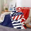 Custom Name Atltico Madrid Theme Printed Blanket Perfect For Couch Bed Travel Outdoor Use Machine Washable Cozy Durable