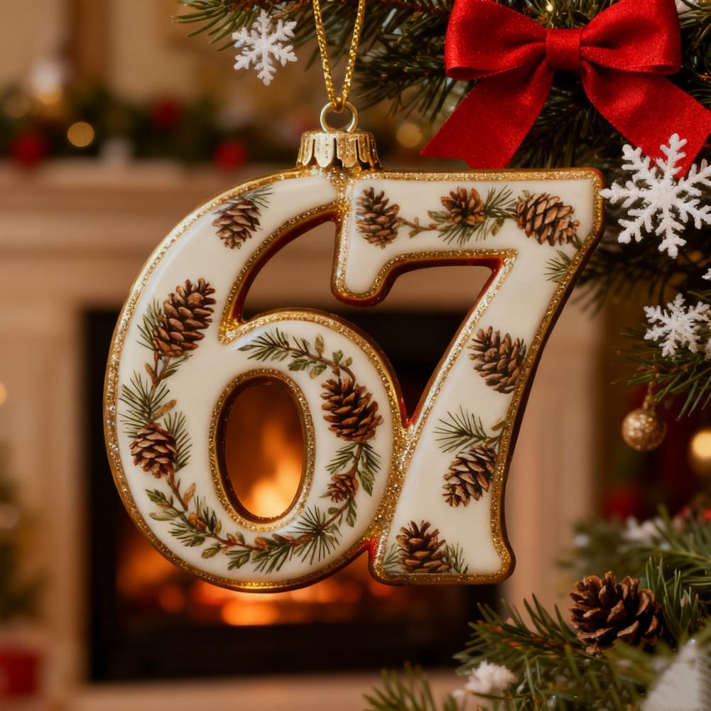 High Holiday Decorations Christmas Ornaments for Teens Funny Christmas Ornaments for Adults 67 Meme Holiday for Teens