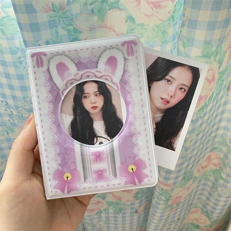 Creative Design Rainbow Mini Photo Album with 20 Pages Storage Sweet 3 Inch Kpop Photocard Album for Couple Friends Gift 2025