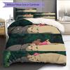 Mei Kusakabe Pattern Bedding Home Decoration Birthday Gift ( 1 duvet cover + 2 pillowcase, without core),fan merchandise.