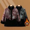 Warm Coat Winter Coat Women's Fleece Thickened Padded Jacket Old Lady Winter Padded Coat