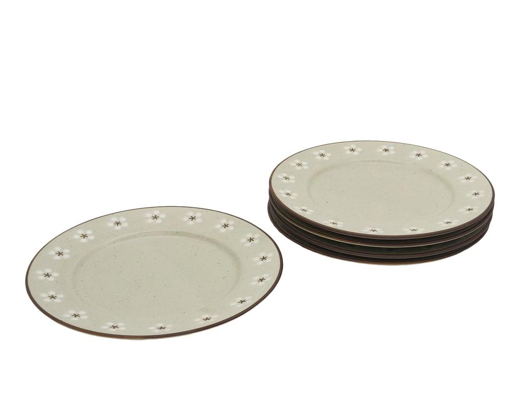 Castle Enterprises [Set of 5 24cm Meat Plates] Mino Ware, Kamakura Old House Cafe Series