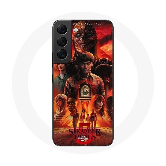 Чехол - Maniacase - Samsung Galaxy S21 FE - Черный - Мягкий - Очень странные дела 5 сезон