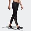 Adidas D2M RR Run PL Slim Fit Quick Dry Comfortable Solid Color 3/4 Sports Брюки женские низ черный CF4591
