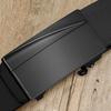 Genuine Leather Belt Men's Toothless Automatic Buckle Business Cowhide Belt Men's Pants