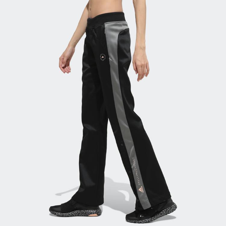 Adidas By Stella McCartney Retro Side Stripe Flared Athletic Pants Women Pants Black FU0730
