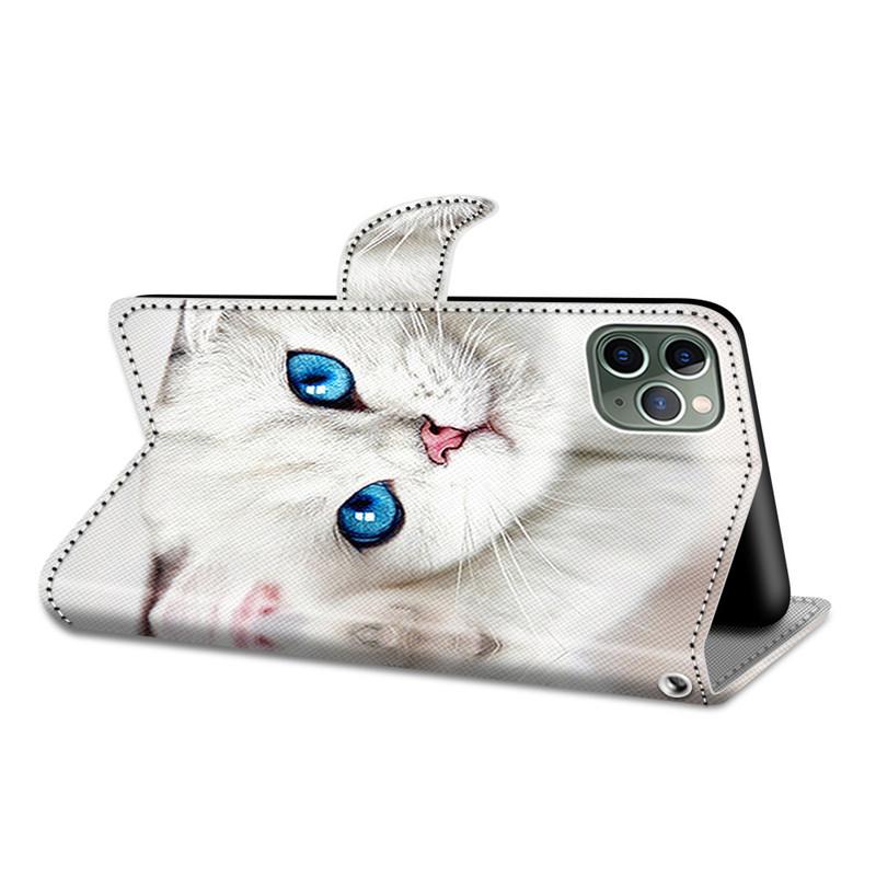 Fashion Painted Pattern Cover Lanyard Flip Leather Case For iPhone Samsung Huawei Honor Xiaomi Redmi OPPO Realme Moto Asus