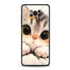 Милый Чехол-Крышка для Телефона с Кошкой для Xiaomi Poco F7 Ultra F6 F5 F4 F3 X6 X5 X4 X3 NFC C51 C55 M4 GT 5G Мягкий ТПУ Корпус Fundas Capas Сумка