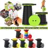 Portable Telescopic Stool, Travel Camping Folding Stools Picnic Seat Outdoor Camping Chair Retractable Beach Fishing Stool Chair