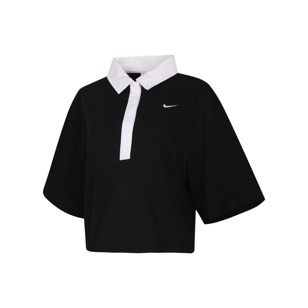 Nike Спортивная повседневная рубашка-поло с коротким рукавом в стиле колор-блок для женщин, топы IF5599-010
