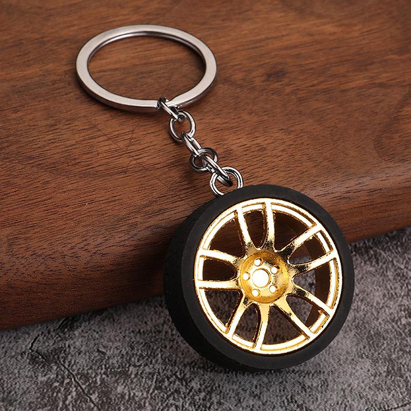 Креативный брелок для ключей, высококачественный, прочный, персонализированный, модифицированный автомобильный брелок для ключей в виде колеса, шины, металлический брелок для ключей в виде сумки с подвеской