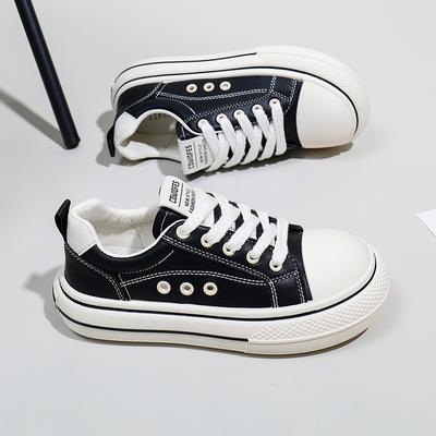 2024 Горячая Распродажа Женская Обувь На Шнуровке Женская Вулканизированная Обувь Осенние Круглые Носки Разноцветные Увеличивающие Рост Повседневные Кроссовки Женские