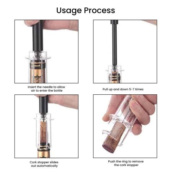 Пневматический автоматический штопор для бутылок с фольгорезкой, аэратором для вина и вакуумной пробкой, инструменты для дегустации вина