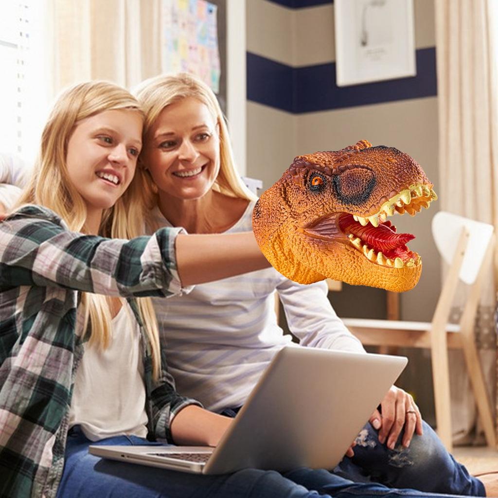 Ручная кукла динозавра, кукла динозавра, резиновая, реалистичная, ручная кукла, игрушки, украшения на Хэллоуин, игрушки