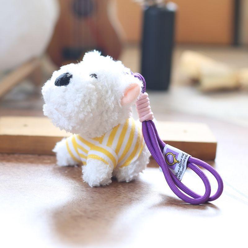 Highland West Dog Plush Keychain Backpack Decor Pendant Gift For Children Girls