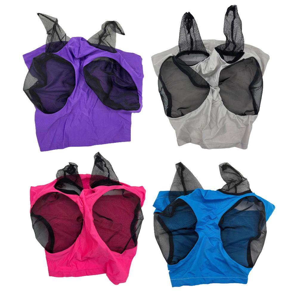 1 шт. маска для верховой езды, защита от мух и червей, дышащая эластичная трикотажная сетчатая маска с ушами, снаряжение для верховой езды