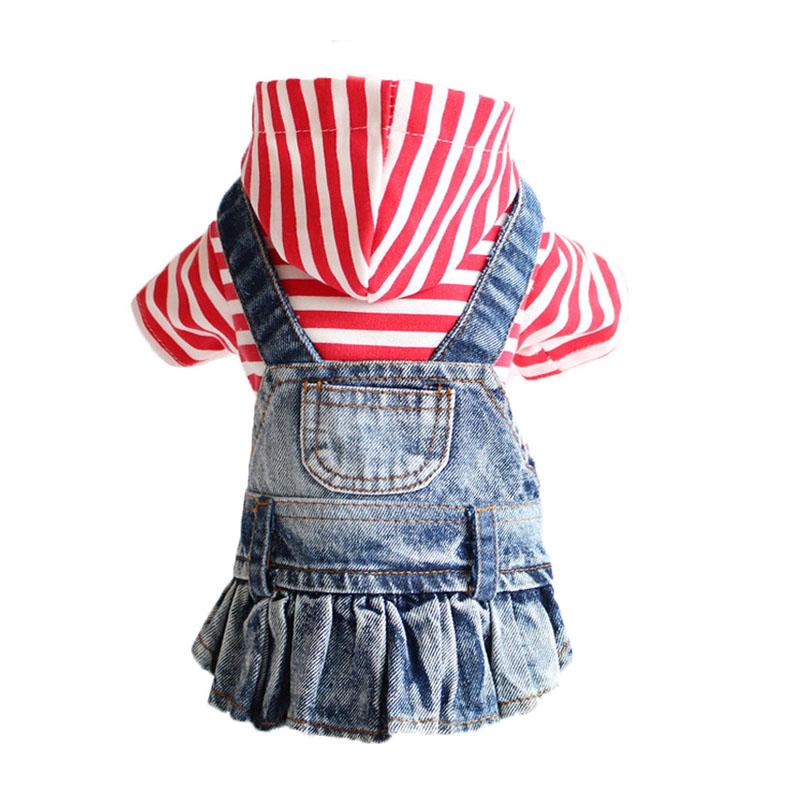 XS-2XL Джинсовая одежда для собак Ковбойская куртка для собак Одежда для щенков Джинсовая куртка для маленьких собак Жилет для собак Пальто Одежда для щенков Одежда для кошек
