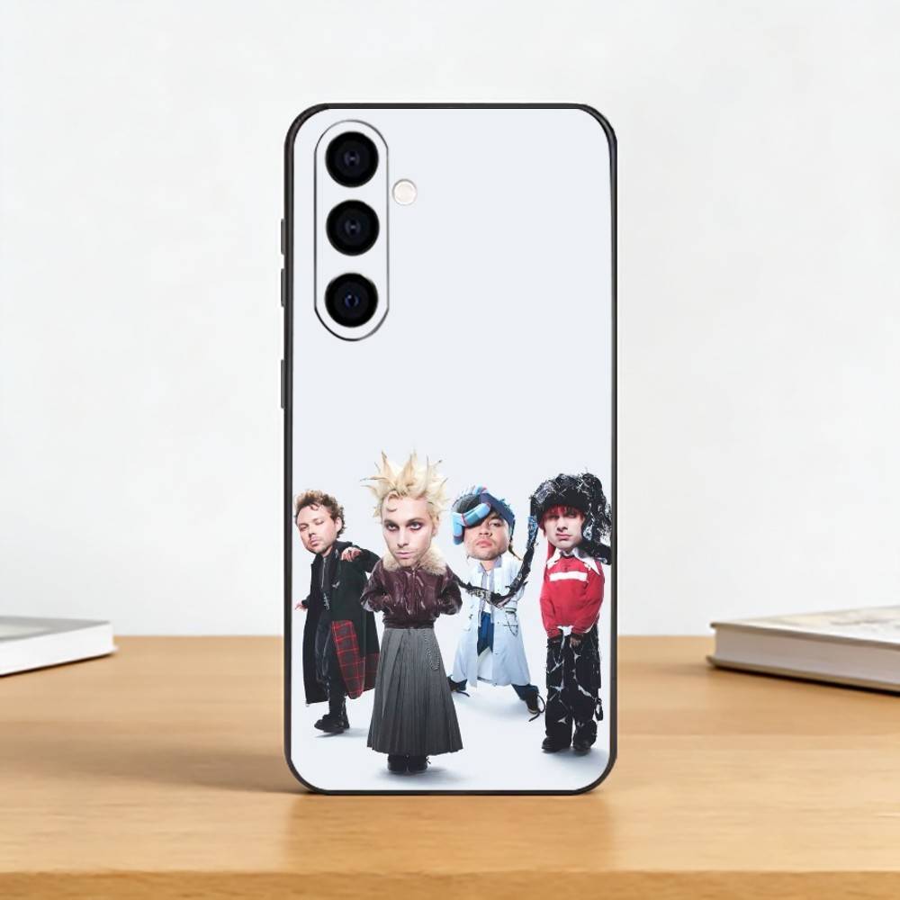 Чехол для телефона 5 Seconds Of Summers 5SOS для Samsung Galaxy A73, A72, A71, A70, A53, A52, A51, Другие Мягкий Черный Чехол