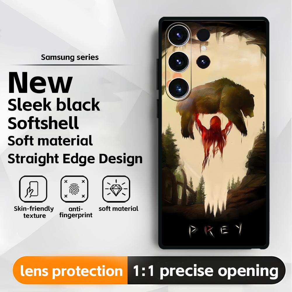 Predator Badlands Phone Case For Samsung Galaxy S25 S24 S23 S22 S21 S20 Plus Ultra Note20 Soft Black