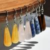 GemChic женские новые винтажные серьги-подвески из натурального аметиста универсальные однотонные модные серьги-крючки на день рождения, Рождество, ювелирные изделия в подарок