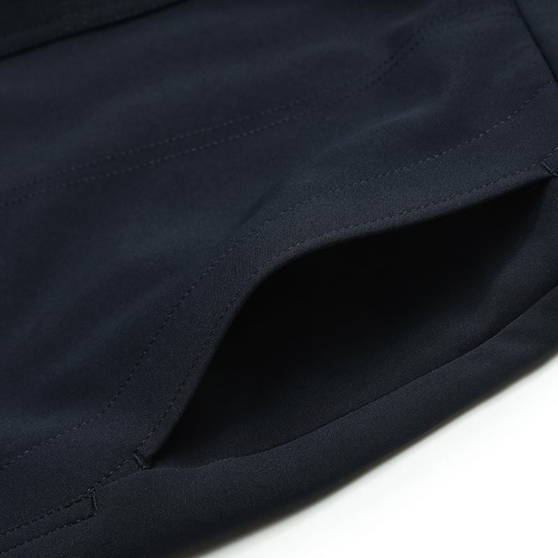 Fila Lifestyle Emerald Fitted Versatile Simple Fashion Brand Logo Design Casual Long Dress Women Dresses Midnight-Blue F11W524301F-NV