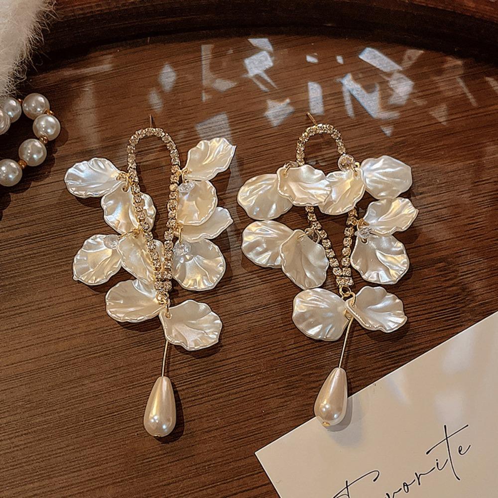 Французские ретро темпераментные жемчужные серьги легкая роскошь высококлассные серьги-пусеты нишевая атмосфера универсальные серьги