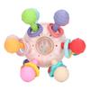 Baby Sensory Teething Toy Grasping Activities Bright Colors Silicone Soothes Gums Chewing Ball