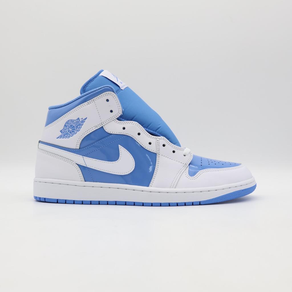 FZ2142-114 Nike Air Jordan 1 Mid Белый Легендарный Синий (Мужской)