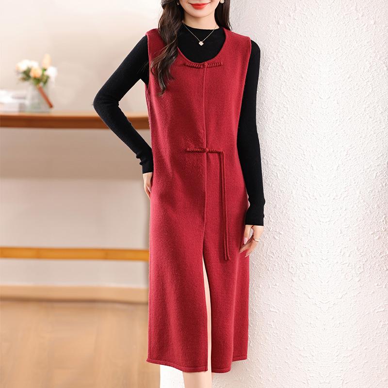 Женское кашемировое платье Qinghe кашемир 30% кашемир 70% шерсть осенне-зимняя кашемировая юбка мягкая и теплая