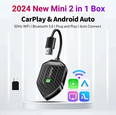 2 в 1 беспроводной CarPlay Android Auto беспроводной адаптер Smart Mini Box Plug And Play WiFi быстрое подключение универсальный для Nissan Toyota