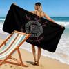Пляжное полотенце с принтом SC Corinthians Paulista, большое, мягкое, быстросохнущее, для пляжа, кемпинга, плавания