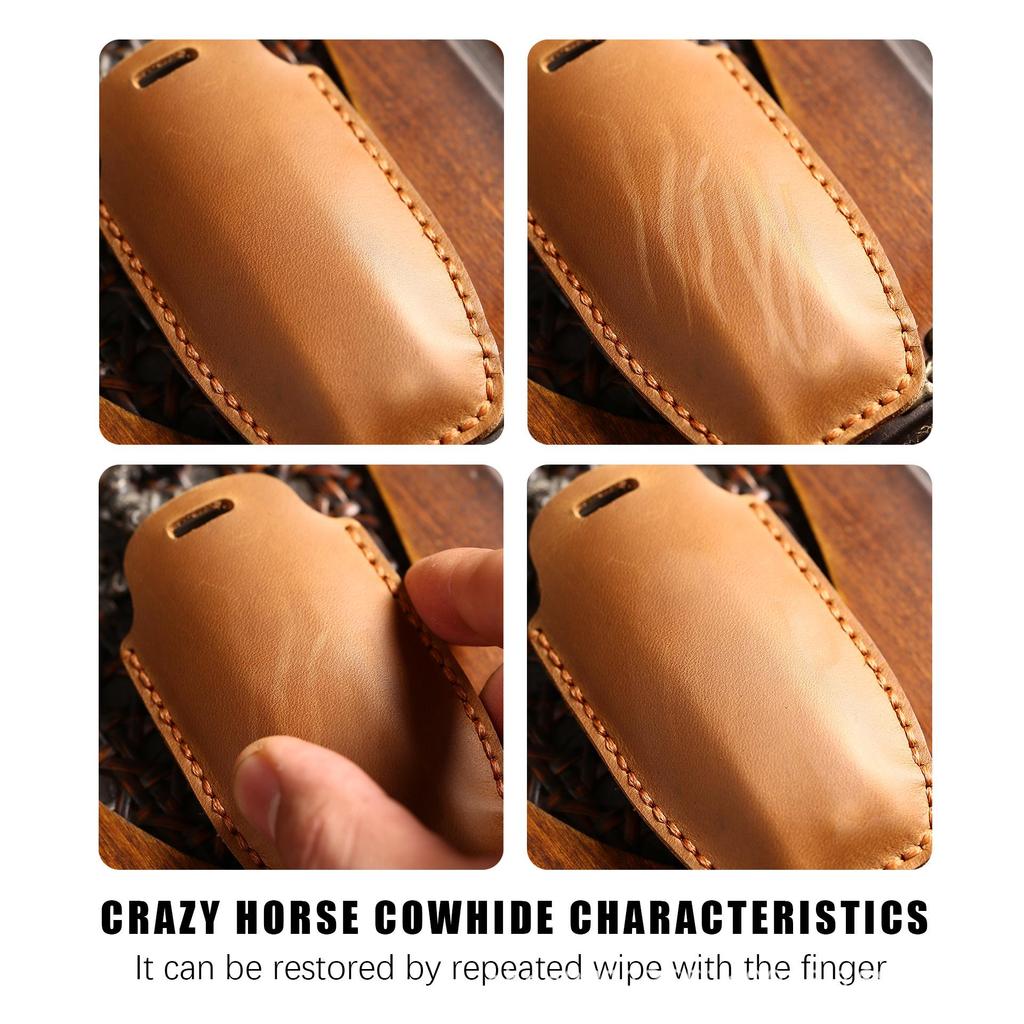 Чехол для ключа автомобиля из натуральной кожи ручной работы для Mitsubishi Pajero/Outlander