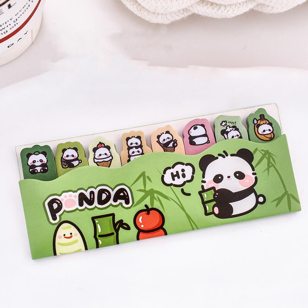 1 шт. Кавайный мультяшный панда блокнот закладка канцелярские принадлежности флаги индекс вкладка клейкие заметки этикетки бумажные наклейки
