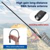 Ar-795 Sma-F гнездо двухдиапазонная VHF/UHF 136-174 МГц/400-520 МГц мягкая антенна Ar-795 для UV-5R UV-82 BF-888S рации Ar-795