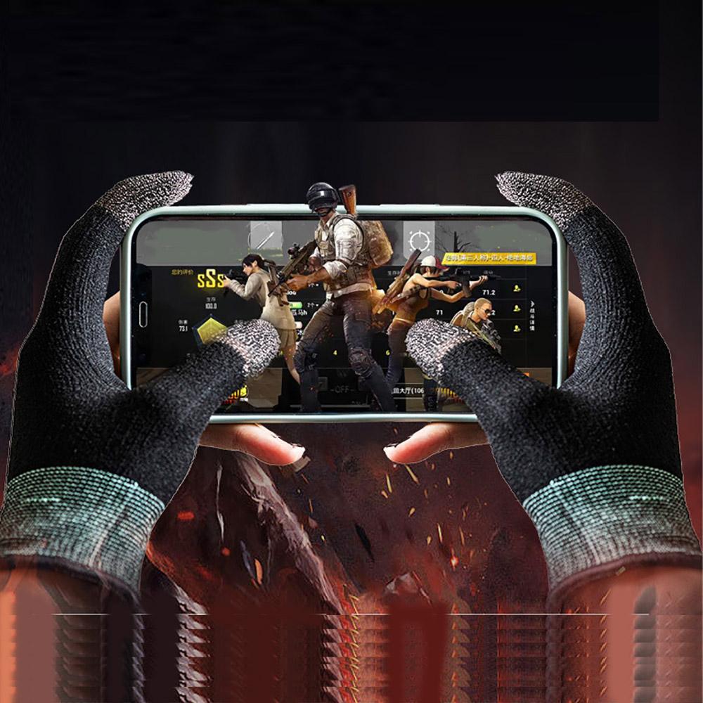 1 пара напальчников для игр PUBG на смартфоне, планшете