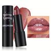 Fine Shimmering Pearlescent Lipstick Velvet Highly Pigmented Dazzling Lipstick Non-stick Cups Easy To Color Lip&Cheek Dual-use