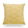 Роскошная горчично-желтая геометрическая наволочка для осеннего декора