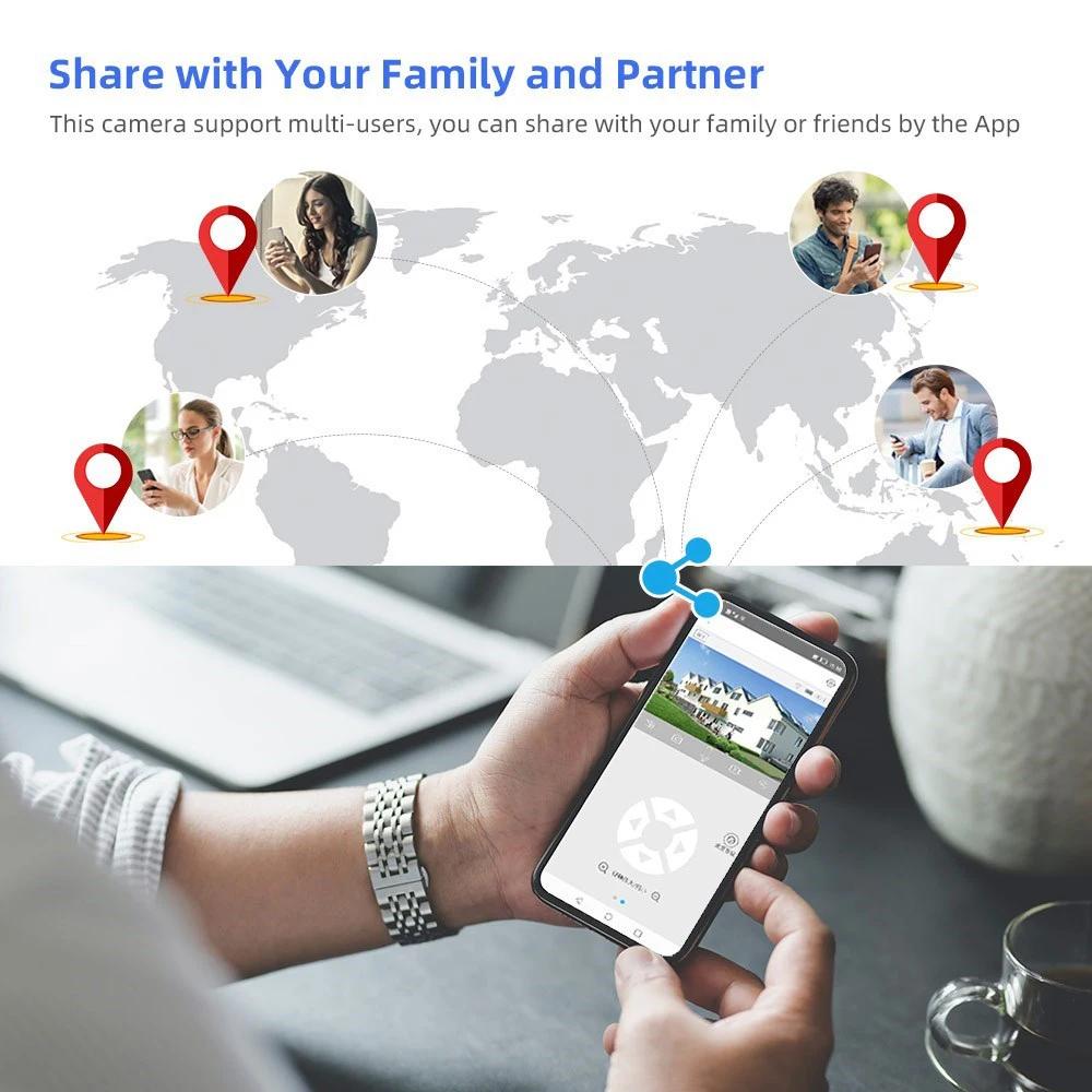 4K 8MP двойной объектив Wi-Fi солнечная камера уличная 10-кратный оптический зум двусторонняя аудио цветная камера ночного видения со встроенным аккумулятором камера безопасности