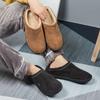 Fashion Men Slippers Home Antiskid Sewing Suede Winter Slippers Indoor Slip-on Shoes Men Plush Cozy Unisex House Slipper Big Size 49 50