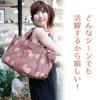 Tote Leather Kurashiki Made in Persimmon Shibu Dyed Canvas Plenty of Mother Bayb Shell [creareki] Women's Bag, A4, Lightweight, Sole, Canvas, Japan,