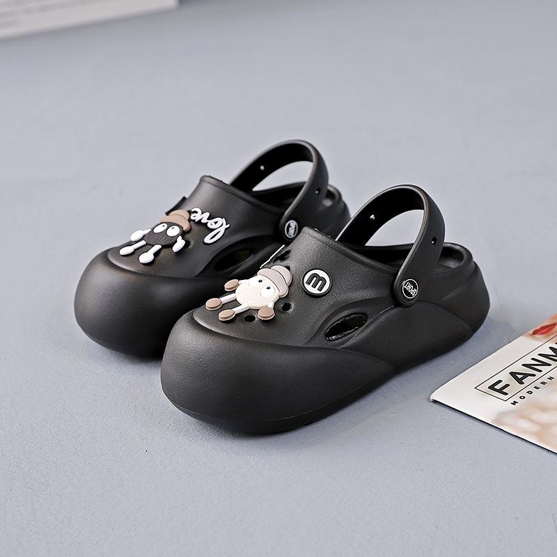 Дышащие сандалии женские летние 2024 новые дырочные туфли женские на толстой подошве верхняя одежда нескользящие тапочки с защитой от наступания на голову 07