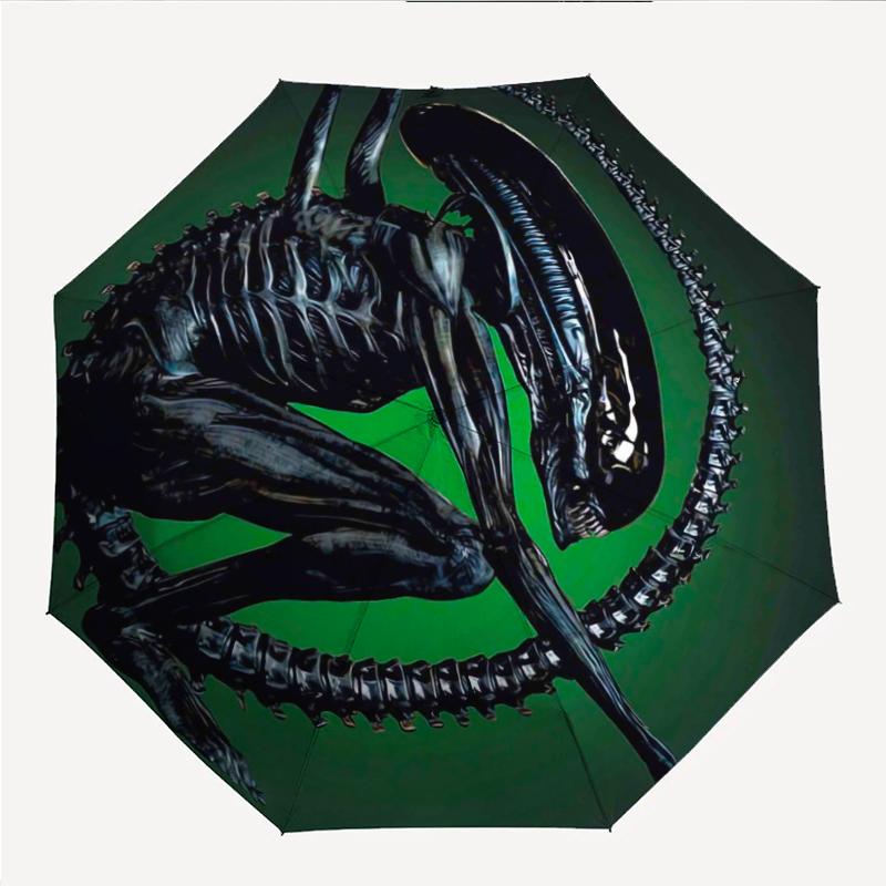 Alien Fashionable Automatic Opening/Closing Folding Umbrella. Portable and Foldable, Ideal for Gift, Travel, and Daily Use.