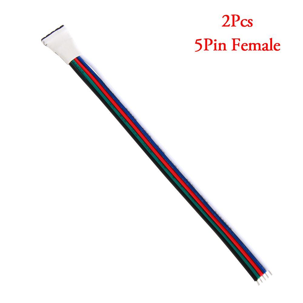 2/10 Pcs Hot LED Strip Light For 3528 5050 Adapter 4 pin 5 Pin Wire  Male Female Connector