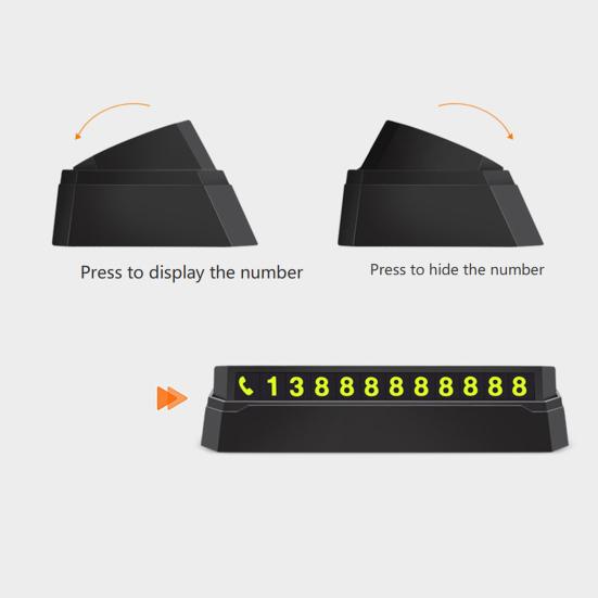 Полезный компактный размер, постоянный контакт, многоцелевой пресс, карта временной парковки, автомобильные принадлежности, карта с номером телефона