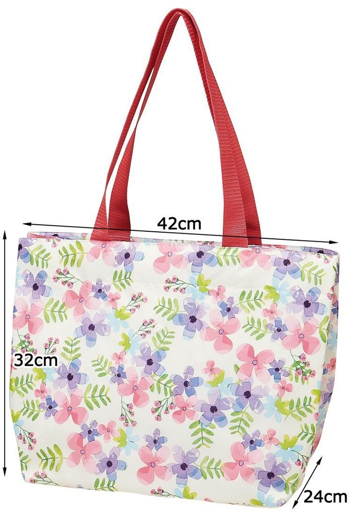 Сумка-холодильник для покупок Skater с цветочным красным узором, (KBRC1)
