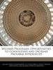 Книга Welfare Programs : Opportunities To Consolidate and Increase Program Efficiencies
