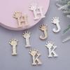 Fashion Crown 26 Initial Letters A To Z Rhinestone Brooches For Women Coat Dress Lapel Collar Pin Jewelry Accessries