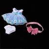 Одежда платье юбка повязка на голову для 40 см 16 дюймов салон куклы синий