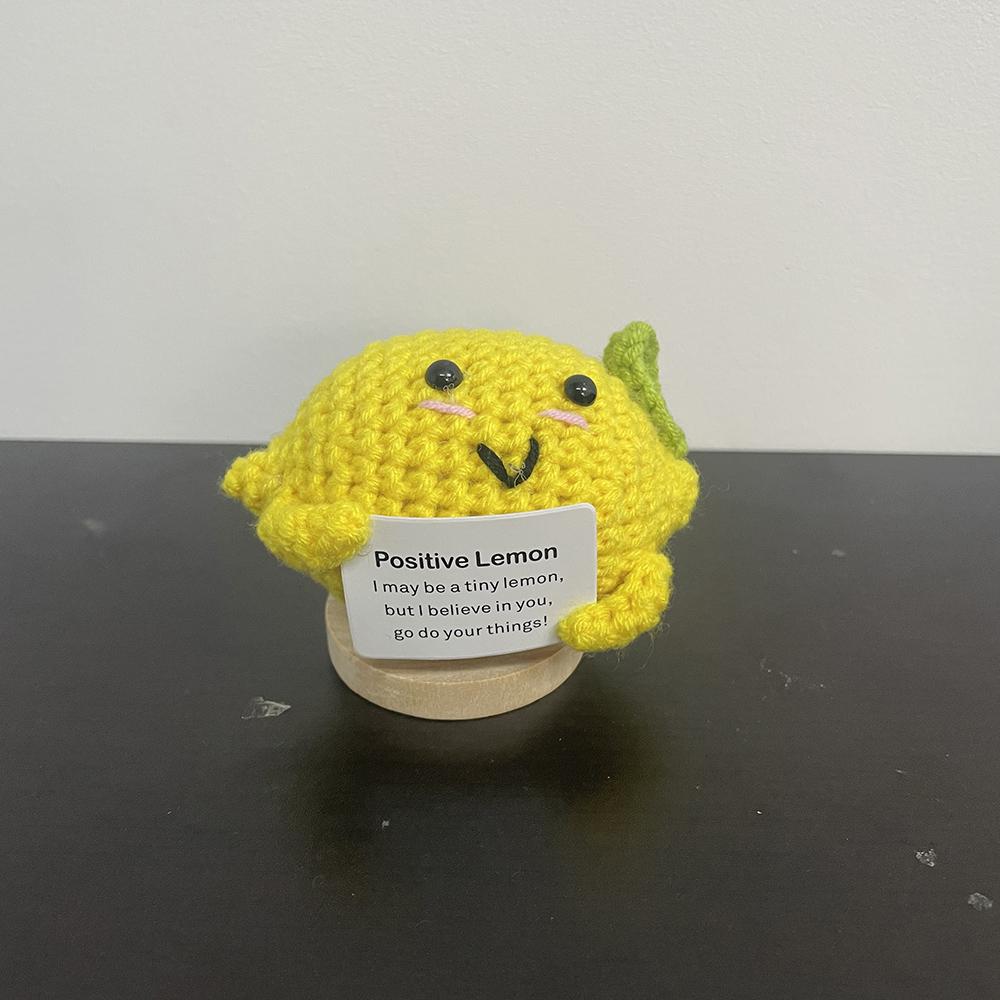 Handmade Positive Potatoes Doll With Card Home Decoration Knitting Penguin Bee Potato Doll Ornament Christams Party Room Decor